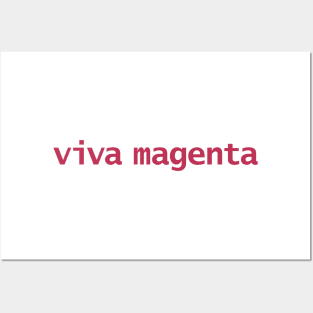 Viva Magenta Typography in Magenta Color of the Year 2023 Posters and Art